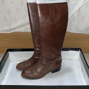 Lauren Ralph Lauren brown leather boots